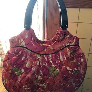 Vera Bradley rose pattern purse